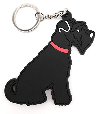 Sweet William Black Schnauzer Keyring