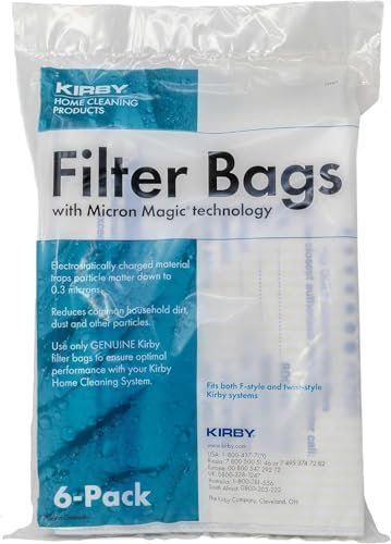 Kirby 204811 Filter Bag Six Pack Micron Magic HEPA (6 Filter Bags)