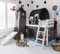 Noa and Nani Moro Cabin Bed Midsleeper With Slide & Pirate Hideaway Package In Classic White