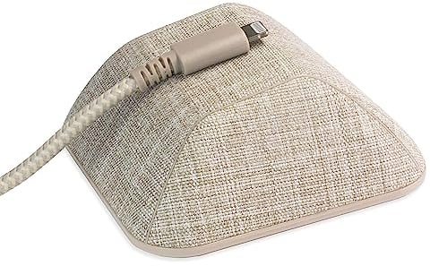 Smartish Support de Cordon magnétique – Organisateur de câbles Wrangler avec Clips magnétiques pour la Gestion du Chargeur sur Le Bureau, la Table de Chevet ou la Table d'appoint – Beige légèrement