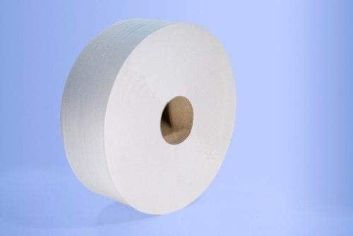 Papier toilette mini jumbo 12 Rouleaux 2 plis pure ouate WC