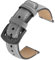GerbGorb Uhrarmband Leder Kompatibel mit Huawei Samsung Amazfit Smartwatch,20mm Vintage Leder Armband, Schnelle Veröffentlichung Uhrenarmband für Männer Frauen（20mm,Grau/Rauchgrau Schnalle