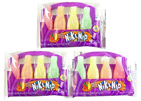 Nik-L-Nip Lot de 3 mini boissons à bonbons 39,4 g