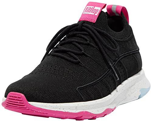 Fitflop Vitamin Ff E01 Damen-Sneaker, Schwarz Mix, 36 EU