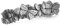 KKJOY Vintage Metall Haarspange Silber, Schmetterling Haarklammer, Haarnadeln Groß, Gothic Haarspangen Damen, Braut Haarschmuck Hochzeit, Bananenspange für Frauen und Mädchen