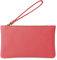 Parubi, Pochette Donna a Mano, In Vera Pelle Morbida, Made in Italy, Modello Aura, Borsetta Piccola Clutch con Laccetto da Polso Per Donna Ragazza Elegante, Rosa Corallo