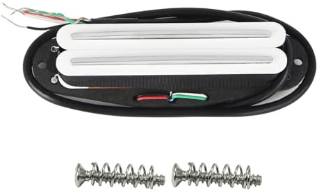 FLEOR Alnik 5 Hot Rail Humbucker Single-Coil-Tonabnehmer 6-7K Humbucker Weiß Fit ST SQ TL TEgitarre