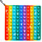 KICOSOADT Fidget Toys,Squeeze Toys groß,Rainbow Push Pop Bubble Fidget Sensory Toy für Kinder und Erwachsene, Stress Relief Pop Fidget Toy for Kids Adults (1-100 Regenbogen Farben)