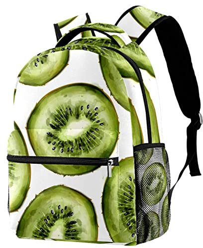Campus Backpack Aquarell-Kiwi-Druck Schule Tasche Casual Schulrucksack Einfacher Notebook Tasche Für Reisen Bergsteigen Uni