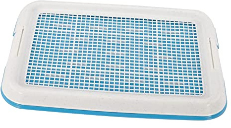 ＡＷＨＡＯ Chien Pot Toilette Formation Plateau Maille Pot Formation Plateau Chiot Pipi Support Coussin Pot entraîneur pour Chiots, Bleu