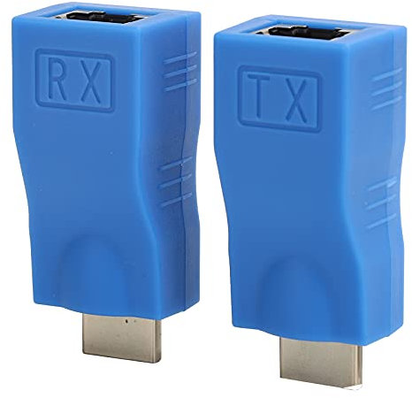 HDMI Extender, 1080P 30m Kabelkonverter Sender Empfänger, HDMI zu RJ45 Netzwerkkabel Extender Konverter Repeater über Cat 5e/6