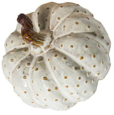 Yardenfun 1 Pc Adornos de Calabaza de cerámica decoración de Mesa Calabaza de simulación Ornamento decoración Vegetal Accesorios realistas de Calabaza Decoración de Calabaza