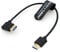 Alvin's Cables Ultra HD 8K HDMI 2.1 Cable Straight HDMI to Right Angle HDMI High Speed for Atomos Ninja V Monitor, Z CAM E2, Sony FS5| FS7| A7S3 Cameras 10inches|25CM
