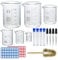 Episkey Becher Laborglas Messbecher 500 ml 250 ml 100 ml 50 ml 25 ml 5 ml Borosilikatglas, 4 Stück 1 ml Glas-Tropfpipette und Aufbewahrungsröhrchen, 1 Stück Becherpinsel (6)