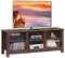 COSTWAY TV Stand for TVs up to 50, Wooden TV Cabinet Media Entertainment Center with Adjustable Shelves & Cable Manage Holes, Modern TV Unit Console Table for Living Room Bedroom (Brown)