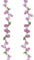 duoyif Blumengirlande Künstliche Kirschblüten Girlande Blumenrebe Blumengirlande Frühling Aesthetic Girlande Seidenblumen Hängend Vines Für Hochzeit Party Garten Zimmer Deko 1,8M 2Stk (lila)