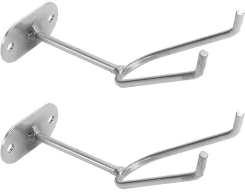 FiTspi 2Pcs Paint Spray Gun Holder, Wall Mount Hook Booth Cup, Gravity Feed Paint Spray Gun Frame Stand, Mount Fixed Bracket for Wall Bench Paint