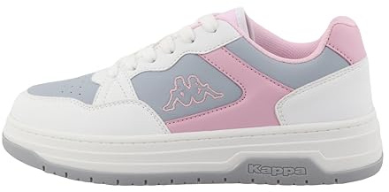 Supremo - Kappa 95k0442003, Scarpe da Ginnastica Donna, White Grey Rose, 38 EU