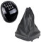 JOVERI 6-Gang-Leder-Schaltknauf, Schalthebel, Gaitor-Kofferraumabdeckung, for Ford, for Mondeo, IV S-MAX C-MAX Transit, for Focus, MK3 MK4 Kuga Schaltknauf
