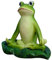 lanliflying Yoga-Frosch-Figuren, Harz-Tier-Skulptur, Yoga-Frosch-Statue für Frauen, Mutter, Garten, Tierfiguren für Gartendekoration