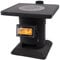 Cuisiniere A Bois Exterieur avec Four, Poêle À Bois Camping avec Fenêtre de Vue, Poele A Bois Camping Multifonctionnel pour la Maison Le Jardin Patio Extérieur