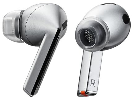 AZLA SednaEarfit Crystal für Galaxy Buds 3 Pro Smoky Black – Samsung-Kopfhörer-Ohrstöpsel, SMAPP-zertifiziert (3 Paar) (S/MS/M)