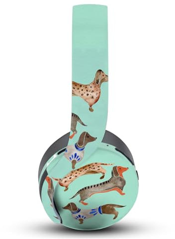Head Case Designs Offizielle Cat Coquillette Dachshunde Kunst Mix Vinyl Haut Aufkleber Abziehbild Abdeckung kompatibel mit Sony PlayStation PS Pulse 3D Headset