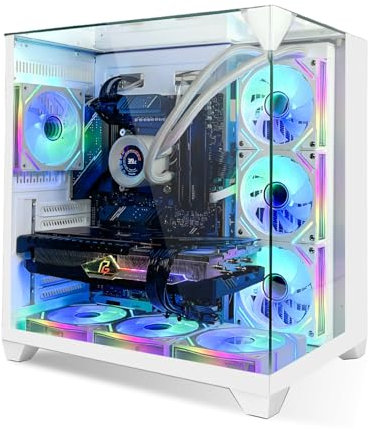 SYSTEMTREFF PC Gamer High-End AMD Ryzen 7 7800X3D 8x5GHz | AMD Radeon RX 9070 16GB | 1To M.2 NVMe | 32Go DDR5 RAM | Windows 11 Pro | Ordinateur de Bureau WLAN pour Les Joueurs, Les Gamers & Streamer