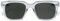 OPULIZE ERA Sunglasses - Green Tinted Lens - Anti-reflective & Anti-Glare - Polarised Lenses With UV400 Protection - Oversized Rectangular Frame - Spring Hinges - Clear - Mens Womens