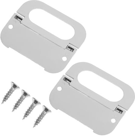 CTIRCHIU 2Sätze Versteckte Schrankgriffe Zinklegierung Teiliges für Küche Bad oder Büro Langlebige und Elegante Möbelbeschläge Leicht zu Reinigen Modern und Robust