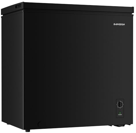 BANGSON 7.1 Cu.Ft Chest Freezer for Apartment, Black