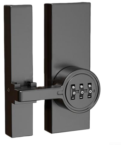Cerradura de pestillo de contraseña mejorada con agujero oculto y mecanismo de perno para una mayor seguridad, adecuado para puertas de baño y interiores, configuración e instalación simples de