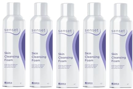 Senset Skin Cleansing Foam, 200ml, Pack of 5 - FREE bottle of Ultra Colour Nail Polish with every set
