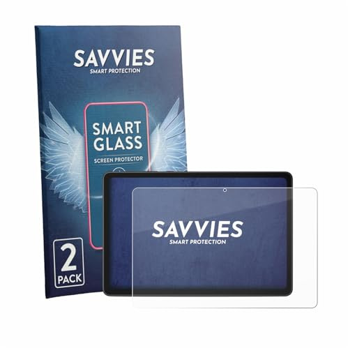 Savvies 2 Stück Panzer Schutz Glas für Lenovo ThinkTab X11 Gen 1 9H Schutzfolie HD Klar, Blasenfrei, Anti-Fingerabdruck, Stoßfest, Displayschutz