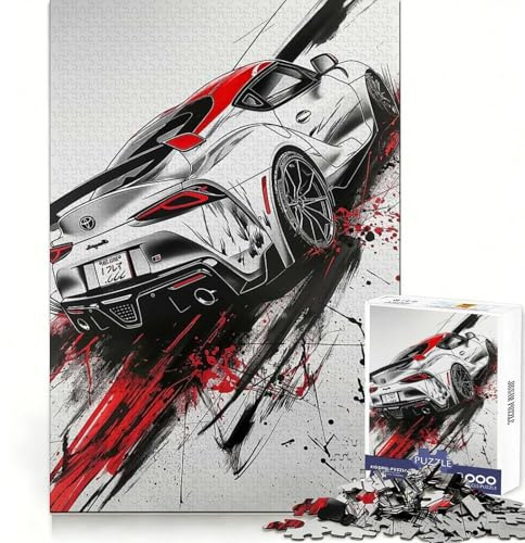 Red Samurai Supra Schwieriges Puzzle für Erwachsene, 1000 Teile, Intellektuelles Spielzeug, Gemütliche Zeit, Hochwertige Verarbeitung, (38x26cm)
