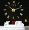GMMH Wanduhr Gold Selbst gestaltbar Do-it-Yourself XXL 100-130 cm römische Zahl Wandtattoo