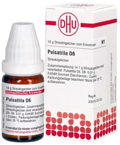 DHU Pulsatilla D6 Streukügelchen, 10 g Globuli