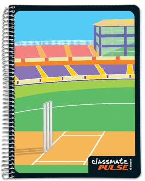 Classmate 2100117 Soft Cover 6 Subject Spiral Binding Notebook, Single Line, 300 Pages
