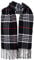 Hat To Socks Herrlich Weicher Klassisch Karierter Winterschal für Damen und Herren - Warm und Elegant (Schwarz)