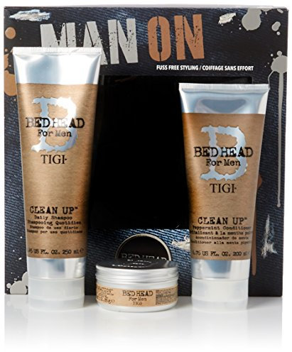 Tigi Limited Edition Männer Pflegeset Clean Up Shampoo + Conditioner + Matte Separation Stylingcreme (250 ml+200 ml+85 g)
