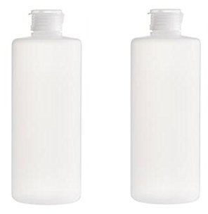 2 pièces 400 ml Transparent vide rechargeable Voyage PE de tubes souple en plastique Bouteille émulsion emballage Cas Make Up Cosmetics Récipient pour nettoyant visage Shampoing Cleanser