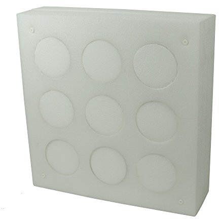 STRONGHOLD Professional 1 - 80x80x20 cm - Zielscheibe mit 9 Wechselmitten