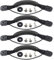 WMYCONGCONG 4 PCS Robuster Ersatzgriff für Fischergriffe für Kajaks Boot Kanu Gepäck