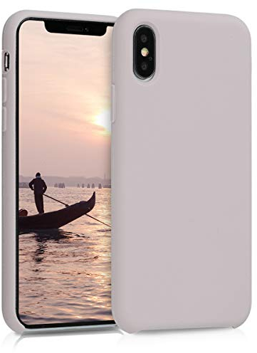 kwmobile Housse Compatible avec Apple iPhone XS Coque - Housse de téléphone Protection Souple en TPU Silicone - Taupe Clair