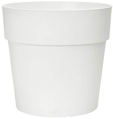 elho Vibia Straight 25cm Blumentopf - Weiss | Ø 24.3 x H 23.2 cm | Für den Außenbereich geeignet | 100% recycelter Kunststoff