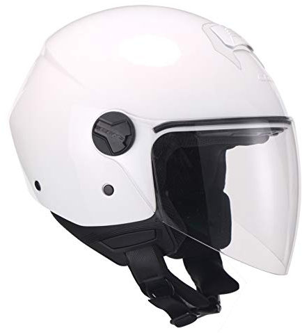 CGM Florence Mono Casque Demi-Jet pour Hommes, Blanc, M