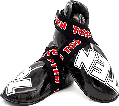 TOP TEN Fußschutz „Superlight“ für den Wettkampf - schwarz, Gr. M-L
