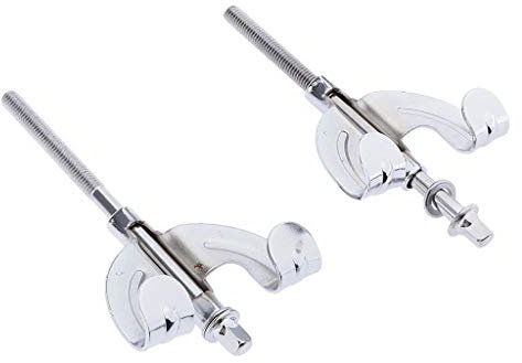 2er Set Klassische Bass Drum Claw Hook und Tension Rods Drum Percussion Ersatzteile