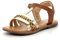 KICKERS DIAMANTO Sandale, Or Camel Leopard, 28 EU