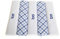 Surf the Shop 5 Stück bestickte Herren-Taschentücher mit Satin-Bordüre und blauem Karomuster, verschiedene Buchstaben, 5 Stück, B, 5 Pack